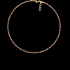 Bransoletka 16+5 cm, czerwona emalia, pozłacana^Lilou Discount