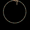 Bransoletka 16+5 cm, miętowa emalia, pozłacana^Lilou Sale