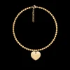Bransoletka Hearts z zawieszką serce pozłacana 16+3,5 cm^Lilou Discount