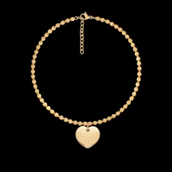 Bransoletka Hearts z zawieszką serce pozłacana 16+3,5 cm^Lilou Discount