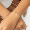 Bransoletka Jowisz z naturalnych kamieni z pozłacaną gwiazdką^Lilou Fashion