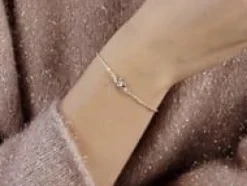 Bransoletka na łańcuszku Sparkling posrebrzana^Lilou Outlet