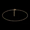 Bransoletka na kostkę Bamboo pozłacana 23+5 cm^Lilou Fashion