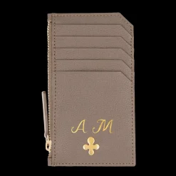 Card holder skórzany w kolorze mocca^Lilou New