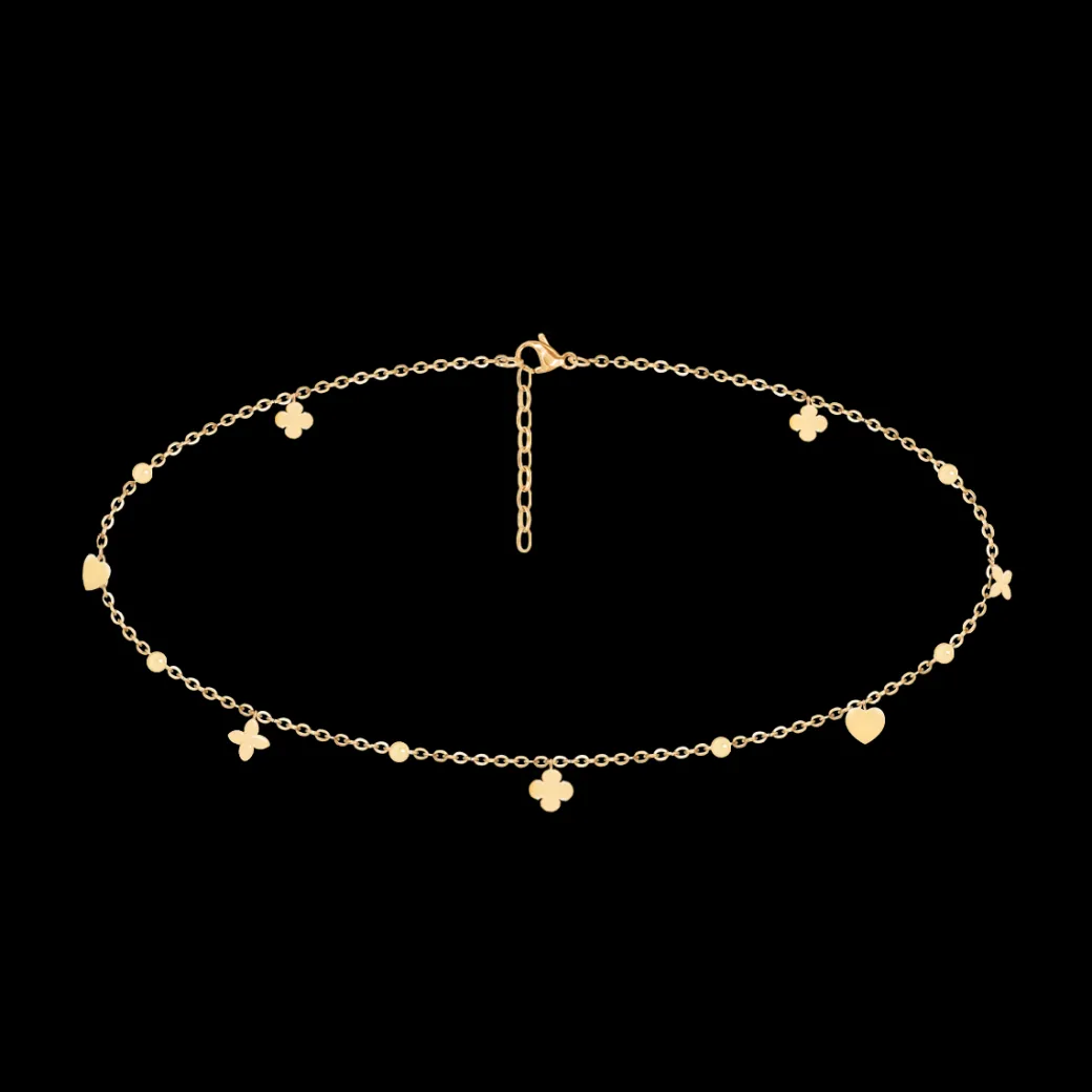 Choker Etincelle pozłacany^Lilou Clearance