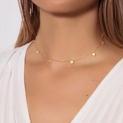 Choker Etincelle pozłacany^Lilou Clearance