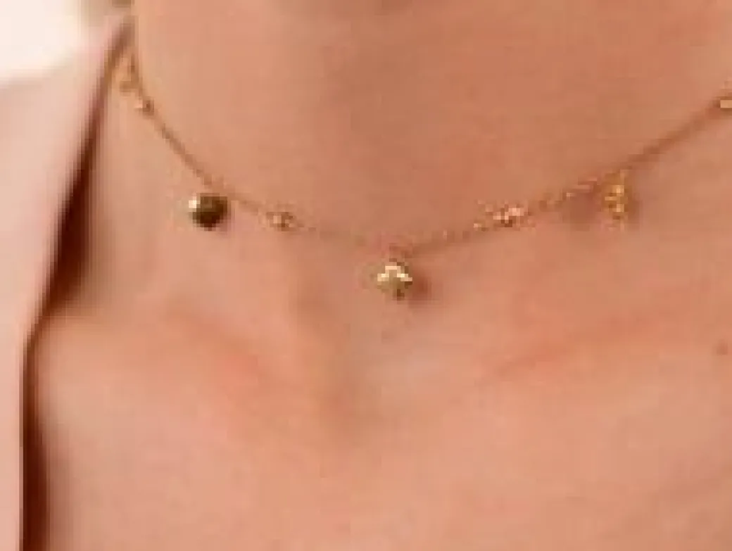Choker Etincelle pozłacany^Lilou Clearance