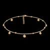 Choker Flowers 34 cm, pozłacany^Lilou Fashion