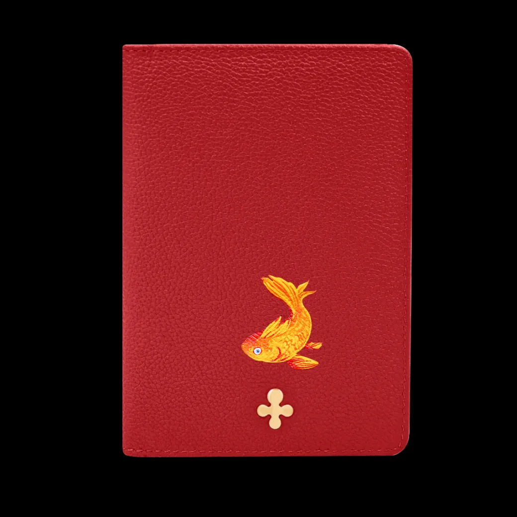 Etui na paszport w kolorze czerwonym^Lilou Clearance