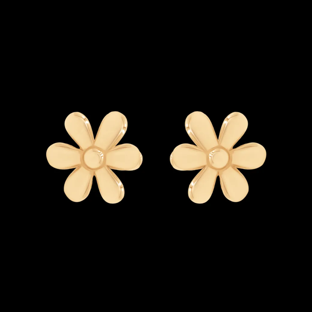 Kolczyki Flowers na sztyfcie pozłacane^Lilou Discount
