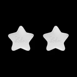 Kolczyki gwiazdki srebrne z logo^Lilou New