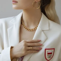 Kolczyki koła Etno pozłacane^Lilou Fashion