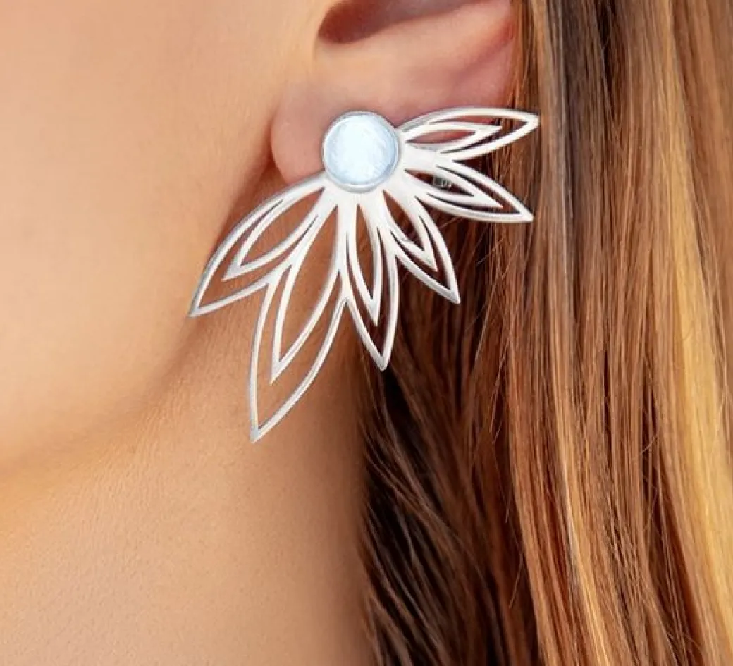 Kolczyki Sunshine z niebieskim kwarcem^Lilou Fashion