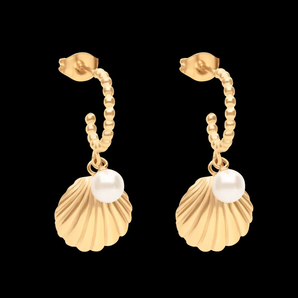 Kolczyki Venus 2,8 cm pozłacane^Lilou Outlet