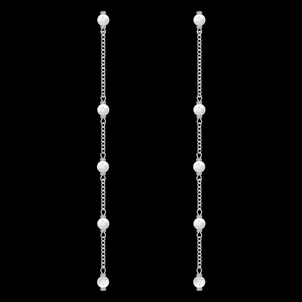 Kolczyki wiszące Pearls I posrebrzane^Lilou Fashion