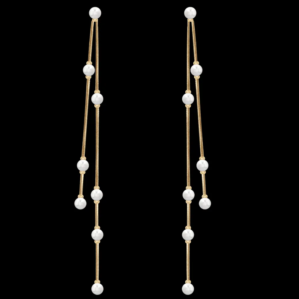Kolczyki wiszące Pearls II pozłacane^Lilou Sale