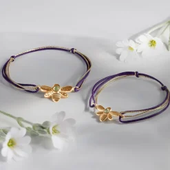 Komplet bransoletek mama & córka Honey na podwójnym sznurku^Lilou Discount