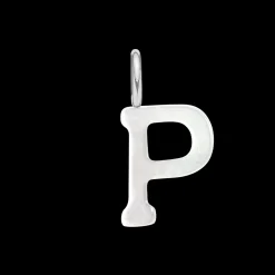 Literka P z masy perłowej posrebrzana^Lilou Online