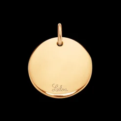 medalik 1 cm z diamentem HI SI 1,2 mm ZŁOTO ŻÓŁTE^Lilou Clearance