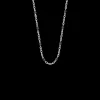 Naszyjnik 42+5 cm, czarna emalia, posrebrzany^Lilou Fashion