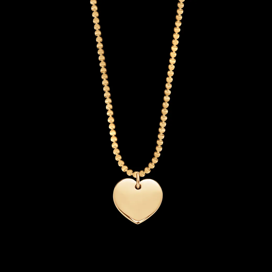 Naszyjnik Hearts z zawieszką serce pozłacany 40+5 cm^Lilou Online