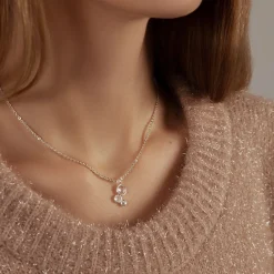 Naszyjnik Sparkling 2 posrebrzany^Lilou Clearance