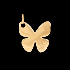Naszyjnik z zawieszką Papillon 1,5 cm na cienkim klasycznym łańcuszku pozłacany^Lilou Outlet