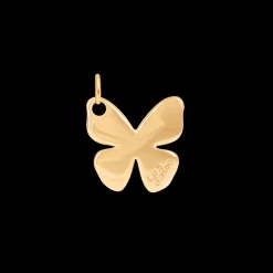 Naszyjnik z zawieszką Papillon 1 cm na cienkim klasycznym łańcuszku, pozłacany^Lilou Sale