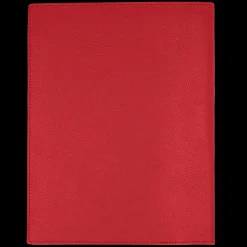 Notes skórzany w kolorze czerwonym^Lilou Fashion