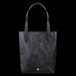 Shopper Mini czarny we wzór skóry strusia^Lilou Best