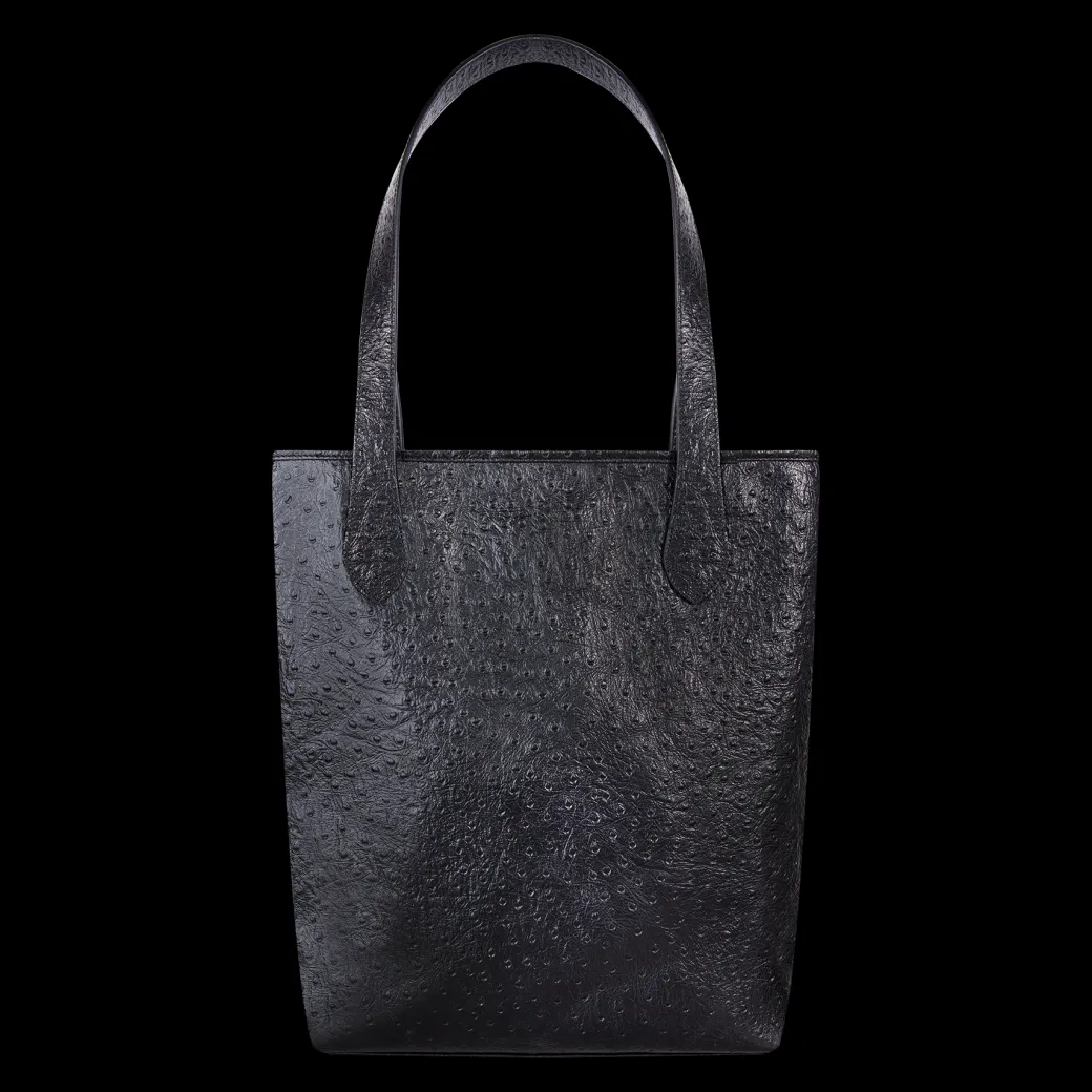 Shopper Mini czarny we wzór skóry strusia^Lilou Best
