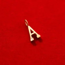 Zawieszka wisząca Meaning 1 cm z diamentem HI SI 1,2 mm, A, złoto żółte^Lilou Sale