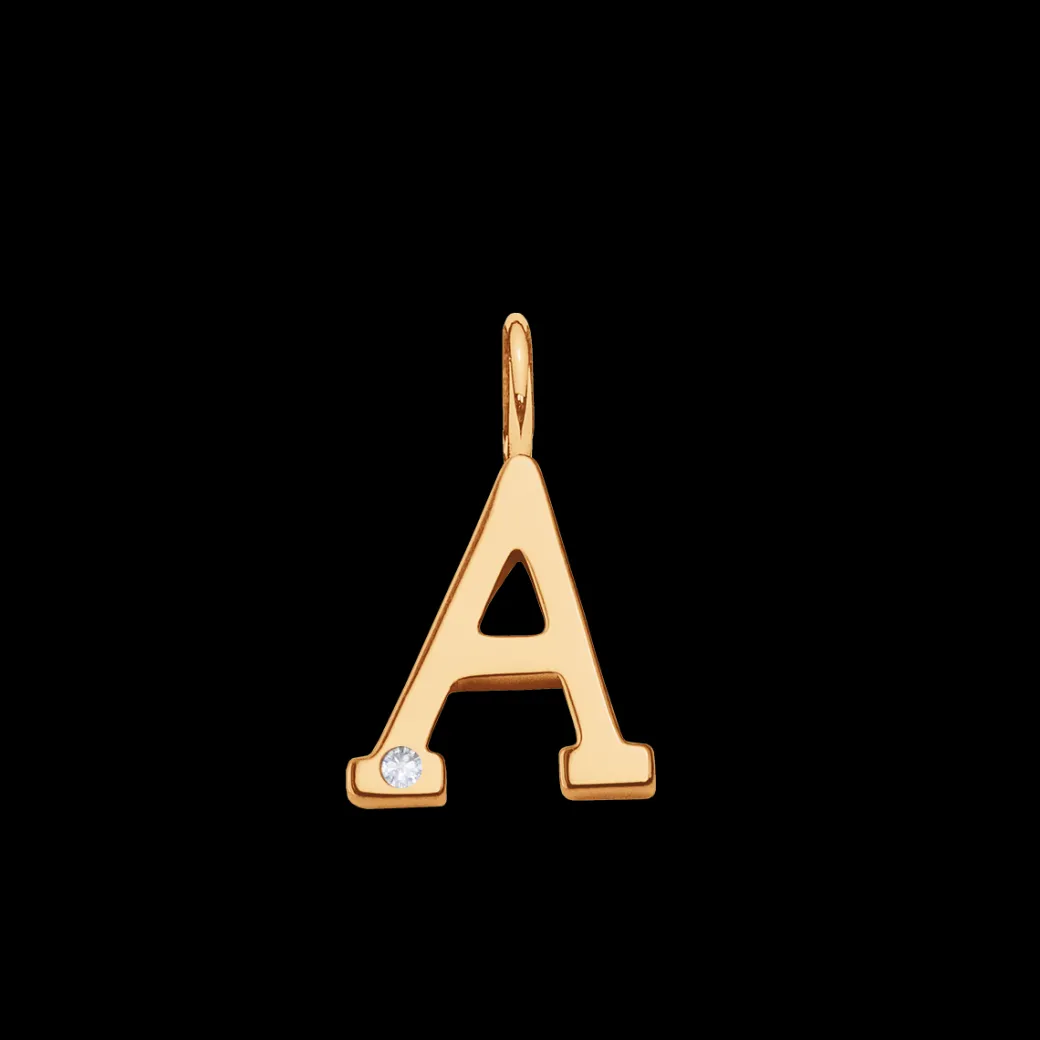 Zawieszka wisząca Meaning 1 cm z diamentem HI SI 1,2 mm, A, złoto żółte^Lilou Sale