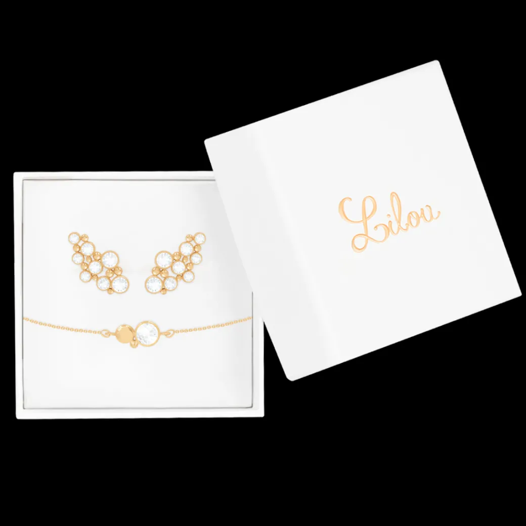 Zestaw Sparkling 2 pozłacany^Lilou Fashion